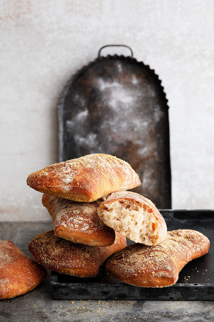 Ciabatta made from an ancient wheat variety