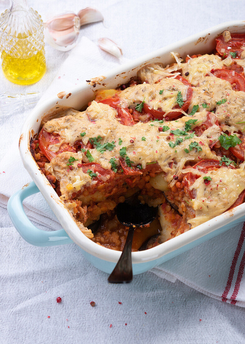 Vegan moussaka (Greece) made with … – License Images – 13520350 StockFood