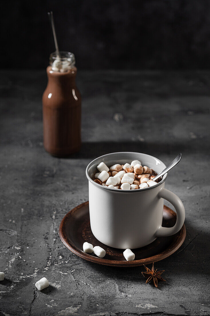 Hot chocolate with marshmallows