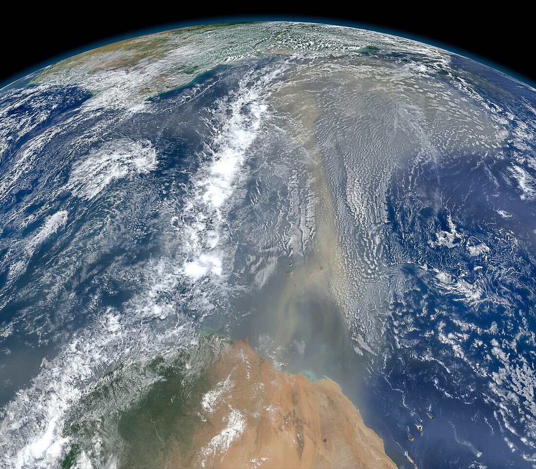 Saharan dust, composite image