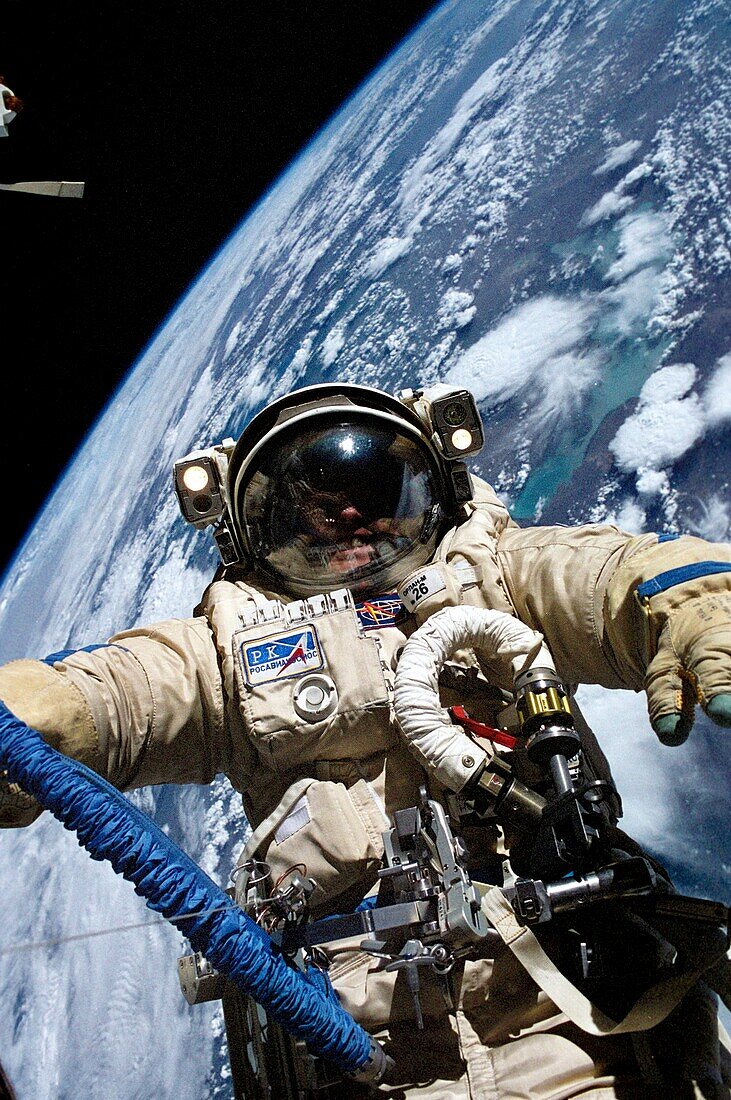 NASA astronaut during a spacewalk