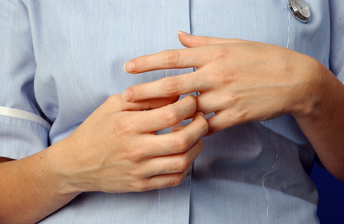 Nurse's hands