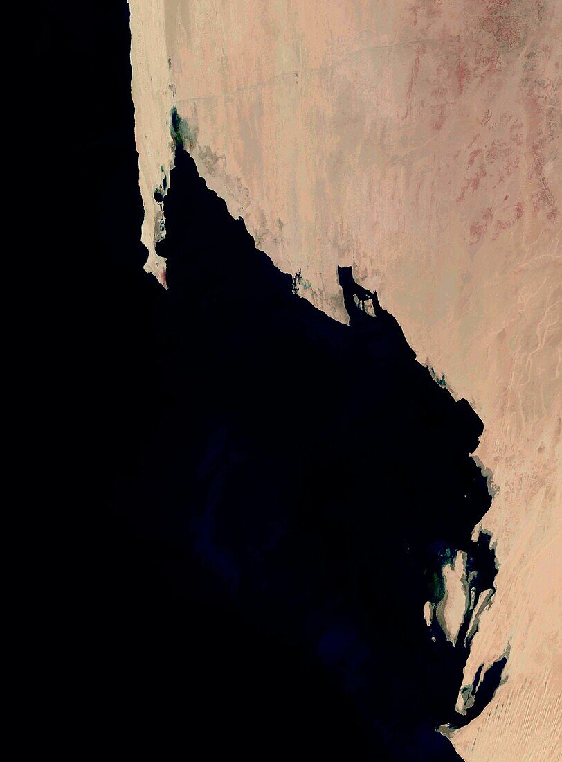 Mauritanian coast, satellite image