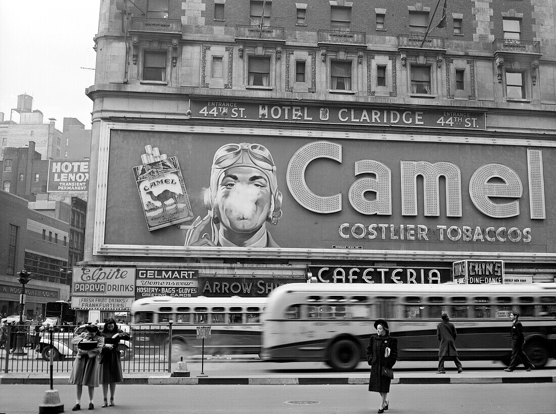 Camel cigarettes billboard in Times Square, New York, USA