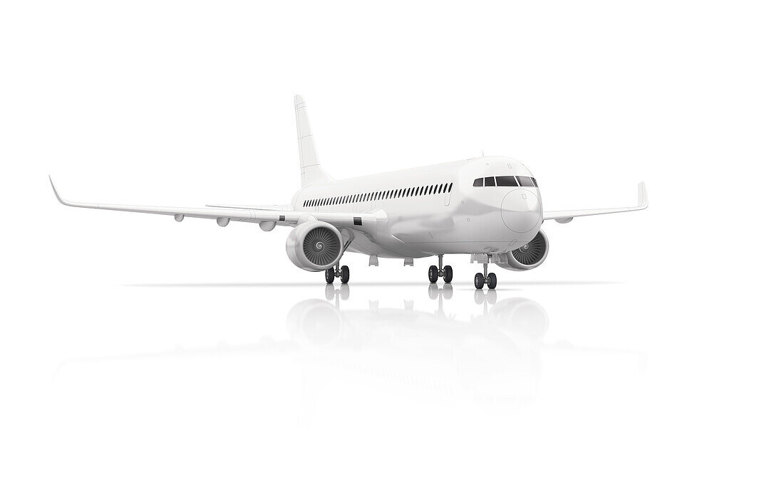 Passenger turbojet aeroplane, illustration