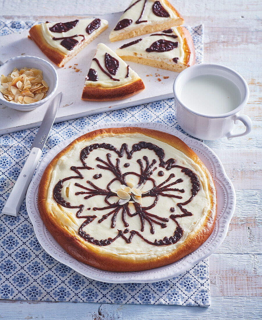 Traditional Czech round pies