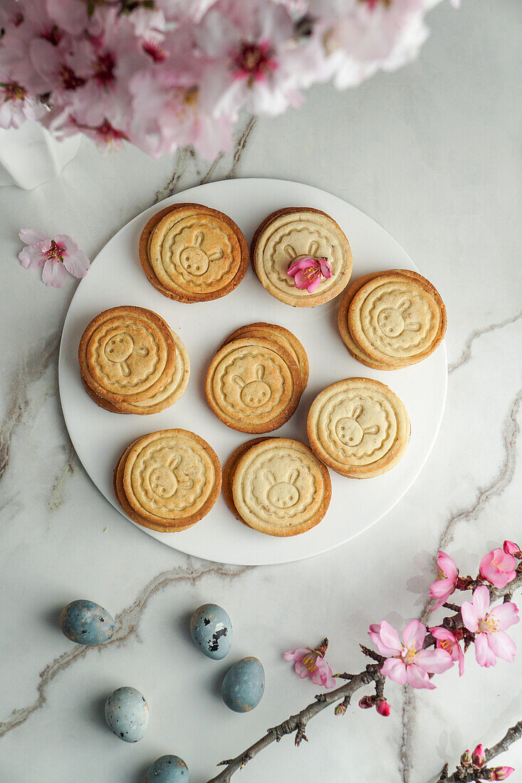 Plätzchen mit Osterhasenmotiv