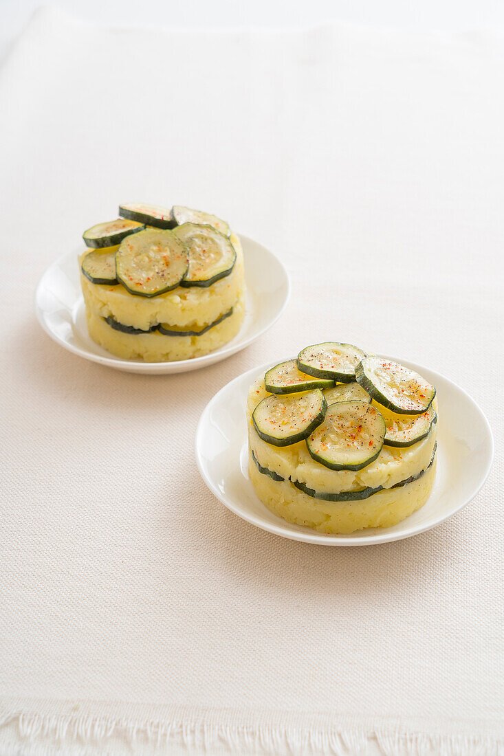 Zucchini-Kartoffel-Törtchen