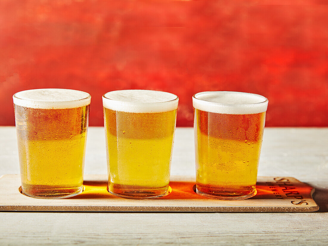 Drei Gläser Craft-Beer