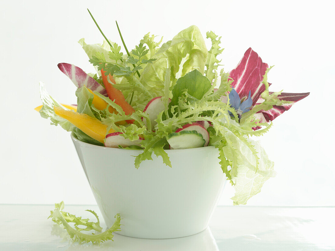 Mixed salad in a bowl