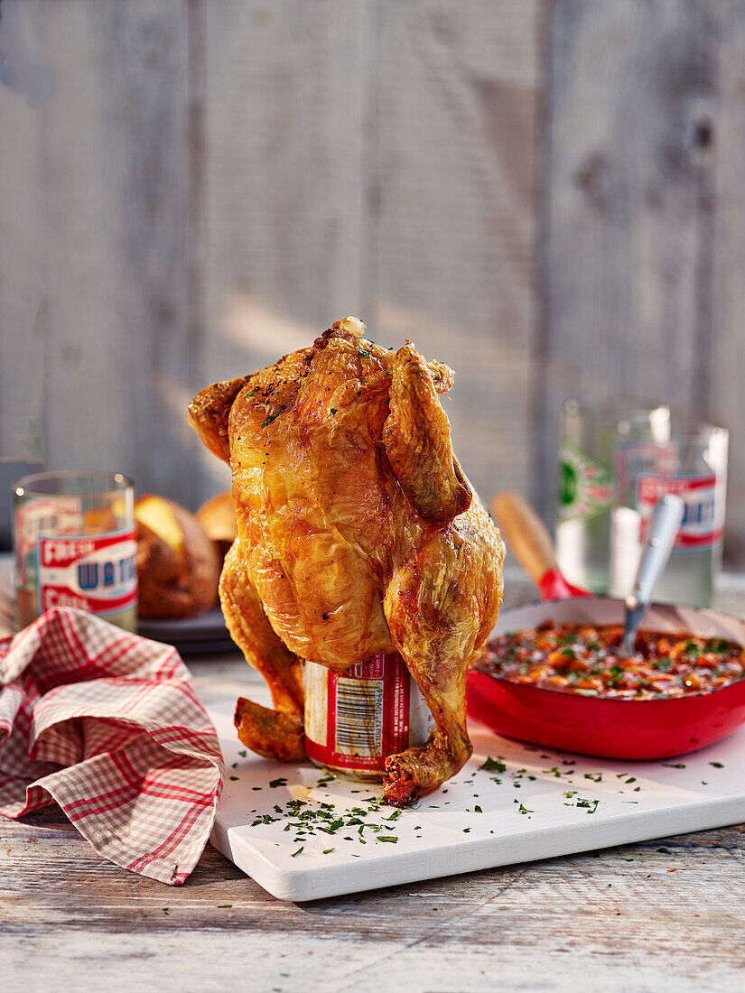 Beer can chicken (Texan Canned Chicken)