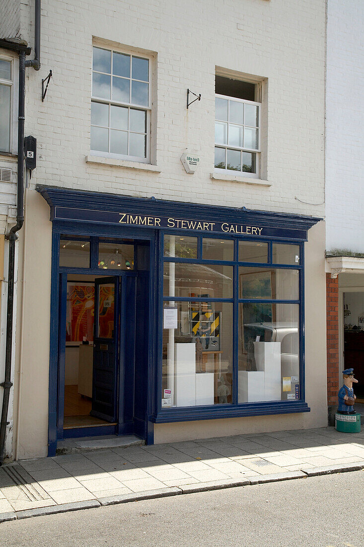 Shop front and pavement in Rye, Sussex