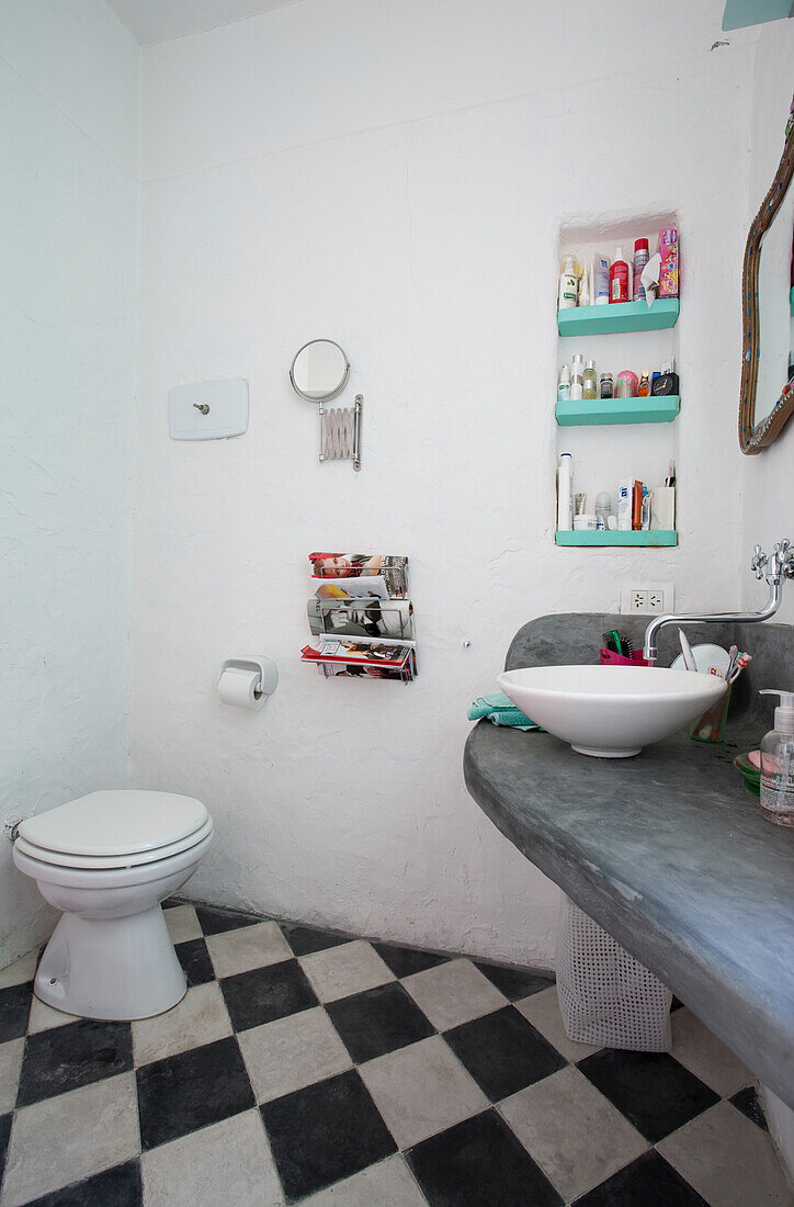 Simple bathroom in modern apartment Buenos Aires, Argentina