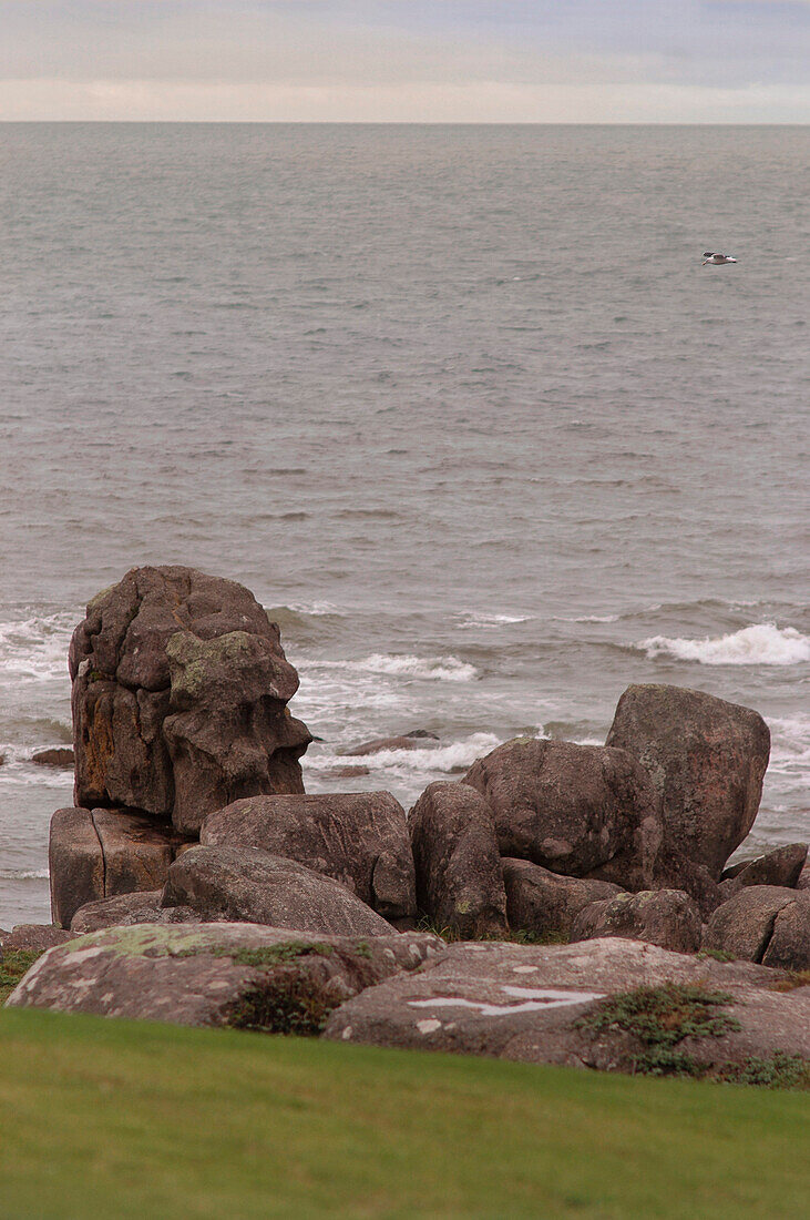 Rocky coastline and view to ocean