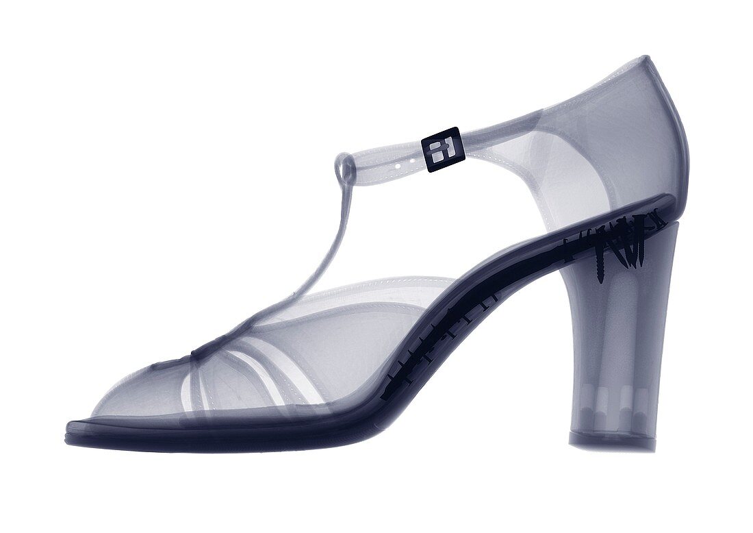 High heeled shoe, X-ray