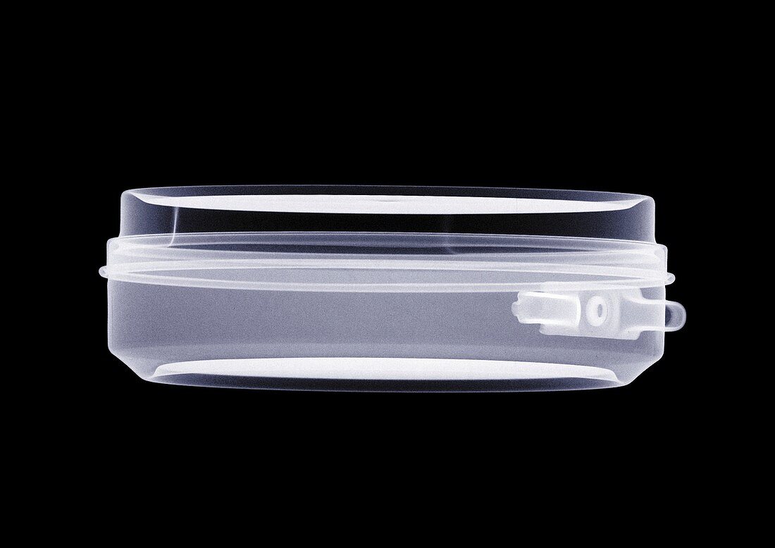Shoe polish container, X-ray