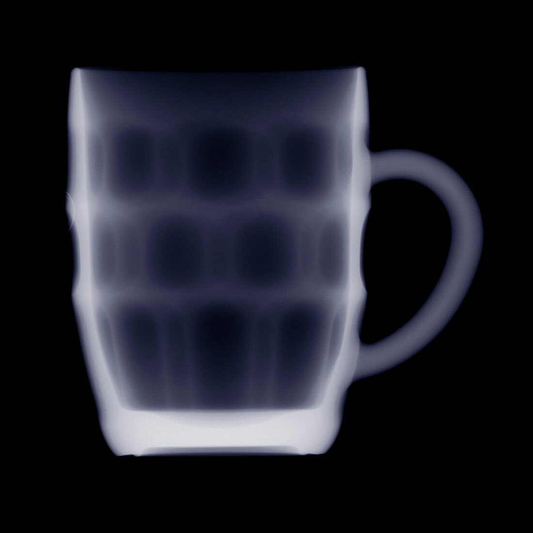 British pint mug, X-ray