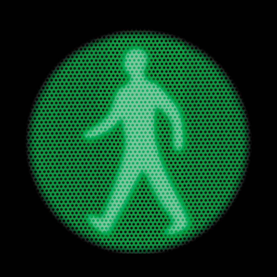 Green traffic light, X-ray
