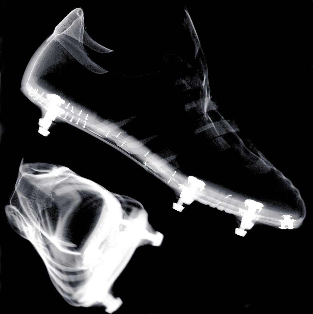 Football boots, X-ray