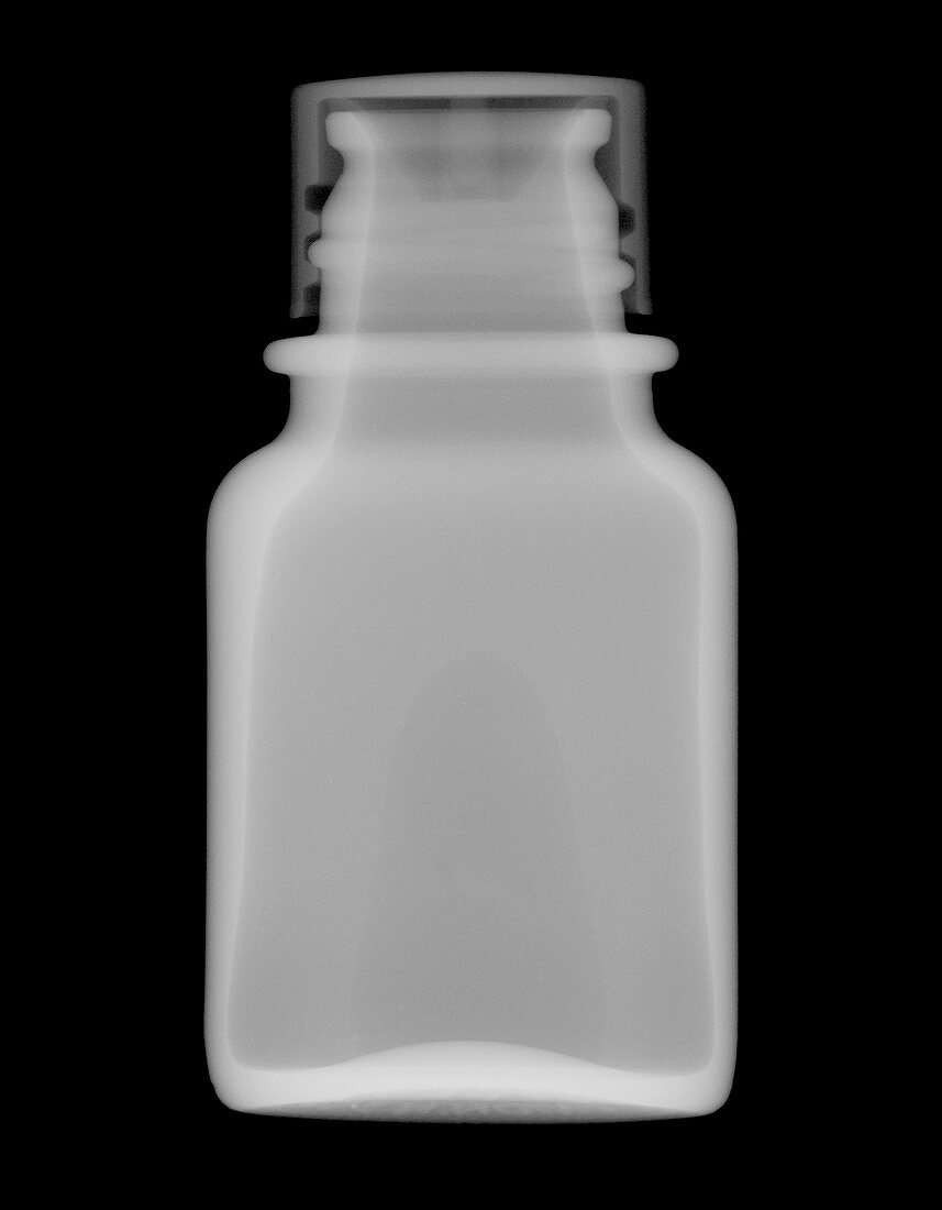 Small medicine bottle, X-ray