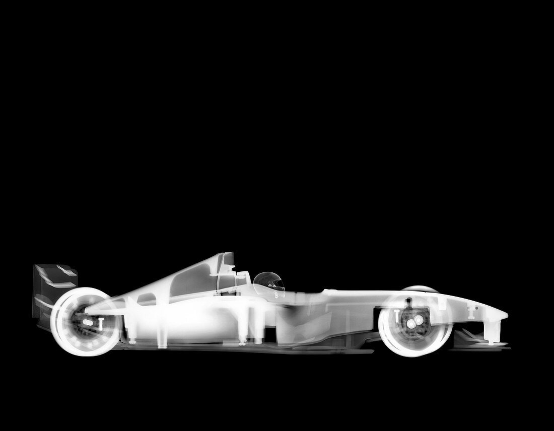 Toy F1 formula one race car, X-ray