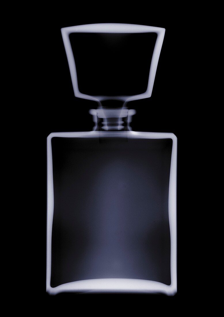 Perfume bottle with a stopper, X-ray