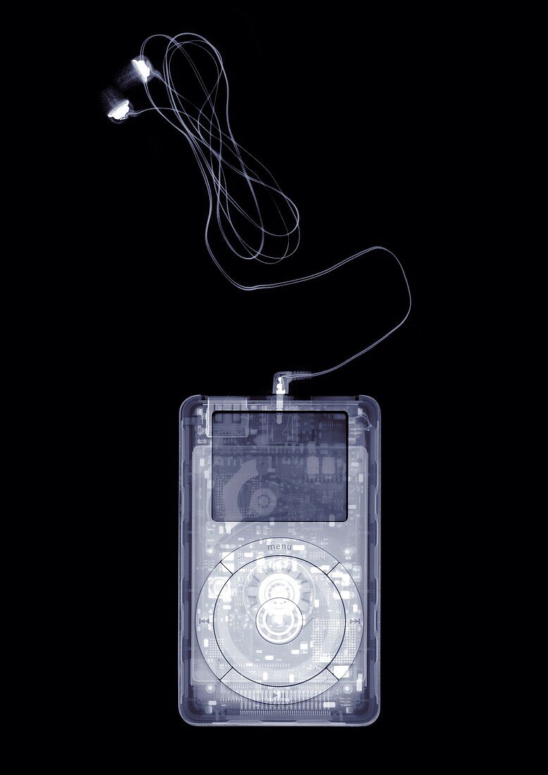 Portable music player, X-ray