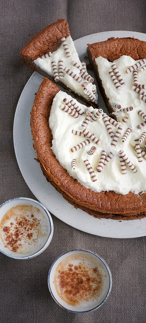 Nougat espresso cake