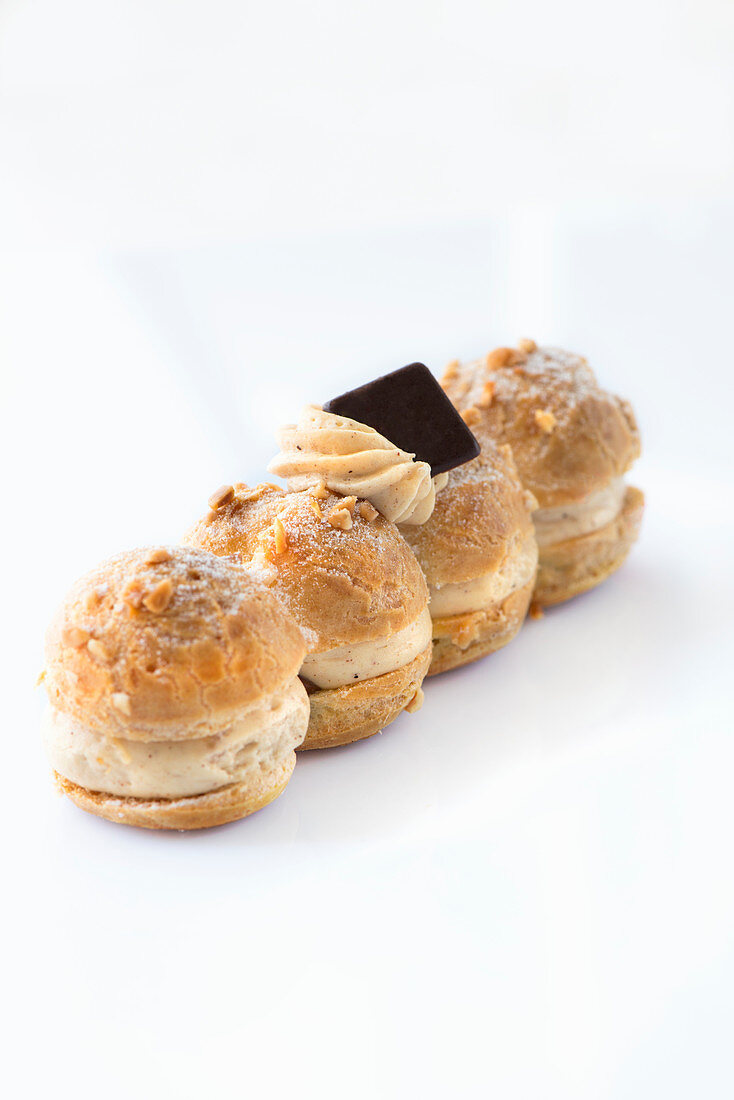 Elongated Paris Brest (choux pastry, France)