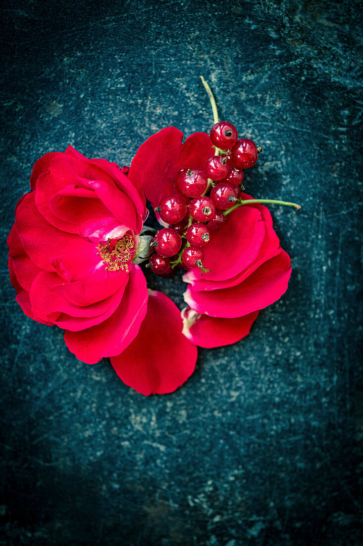 Roses and redcurrants