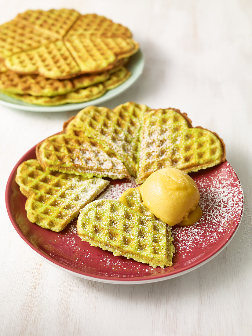 Brokkoli-Waffeln