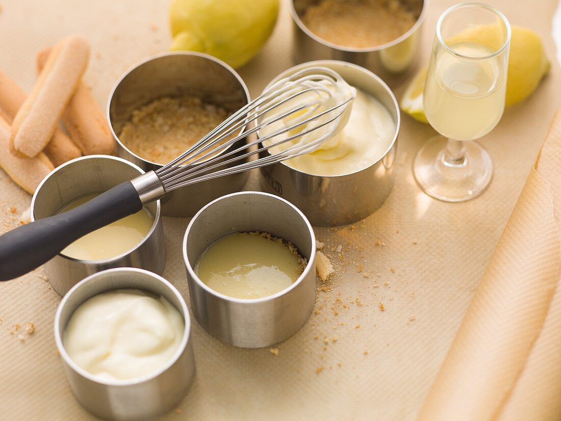 Various ingredients for desserts and flour-based dishes