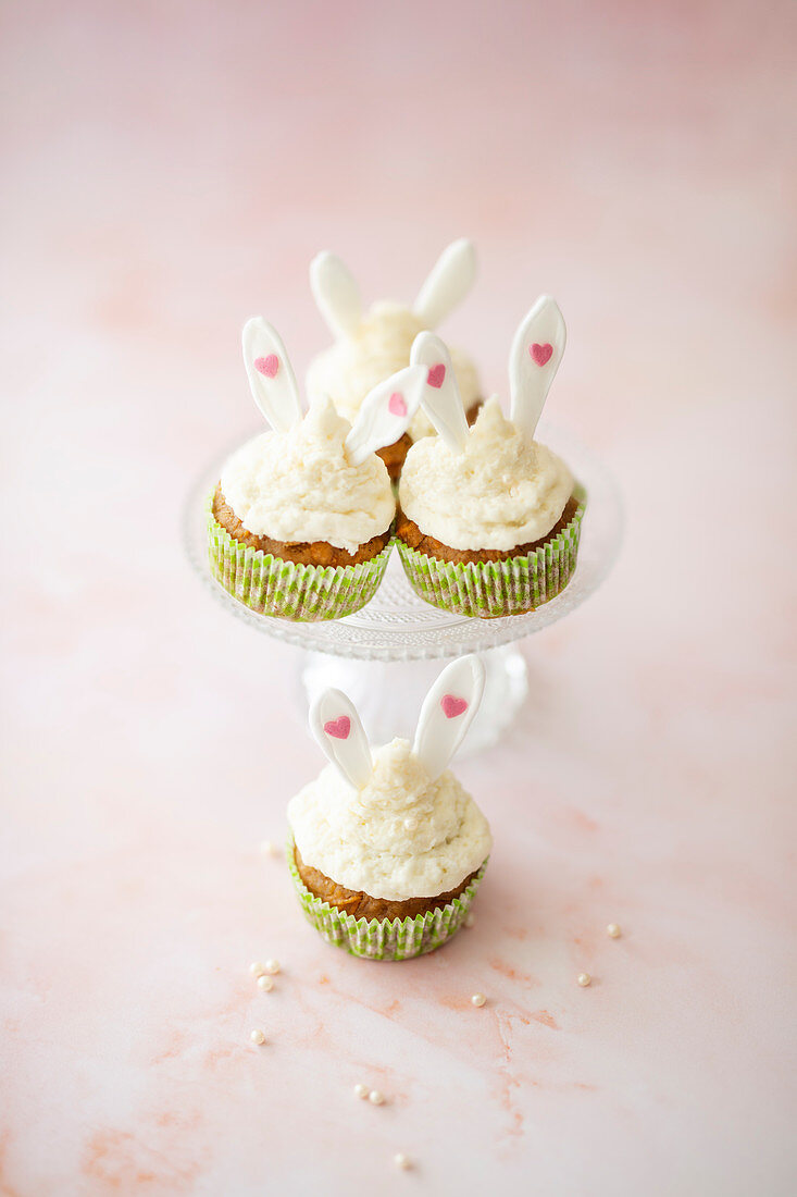 Vegan carrot and coconut cupcakes