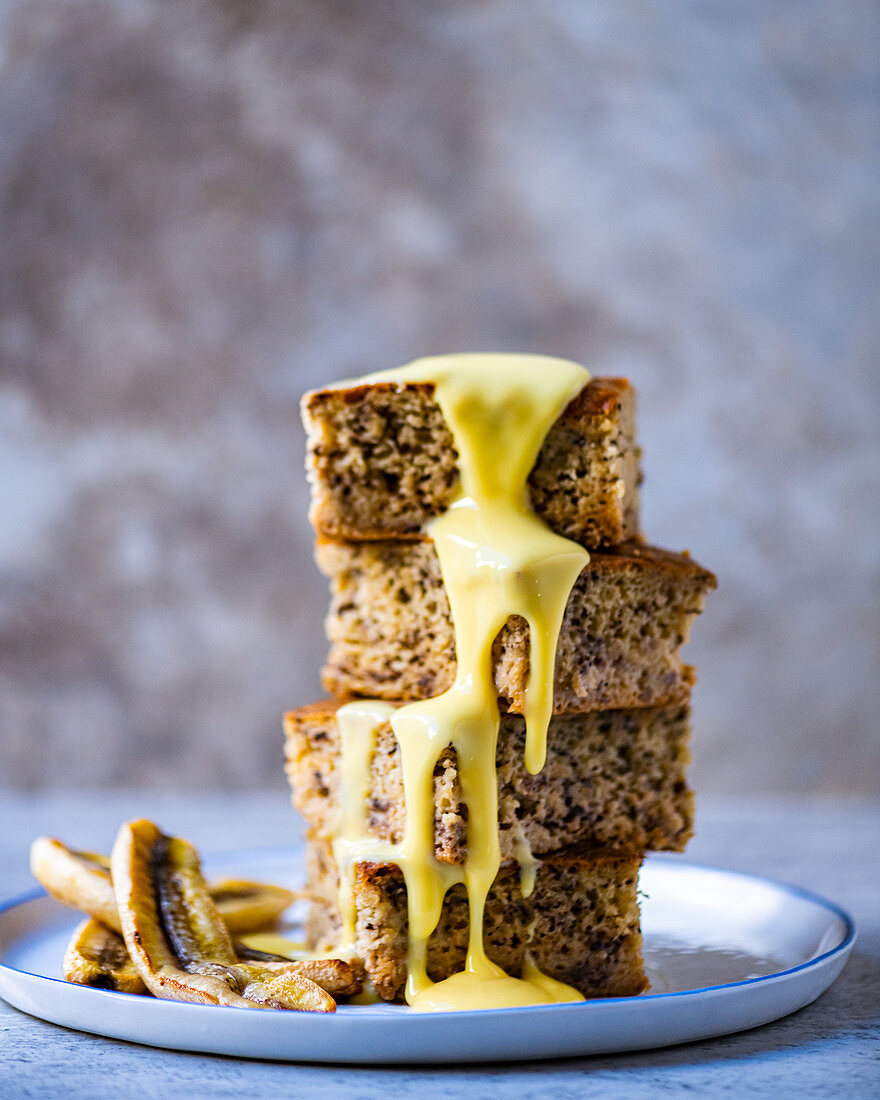 South African malva pudding with butter sauce