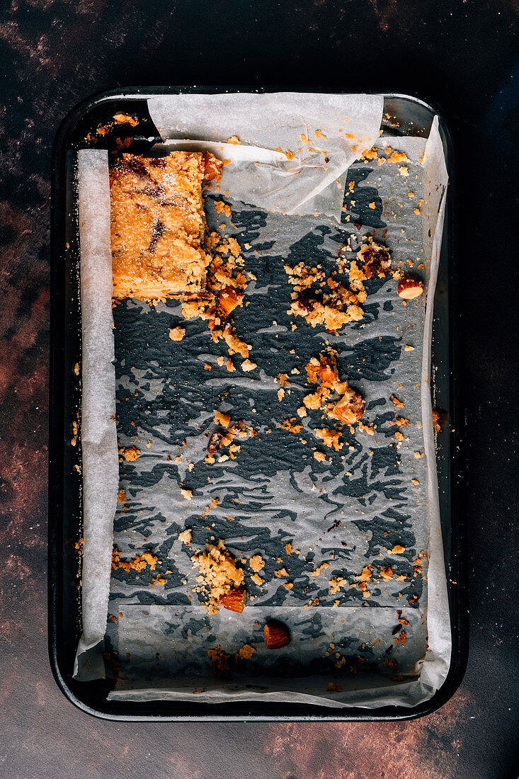 Dark chocolate, orange amd almond shortbread