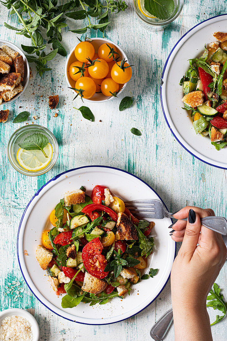 Eating Italian Panzanella