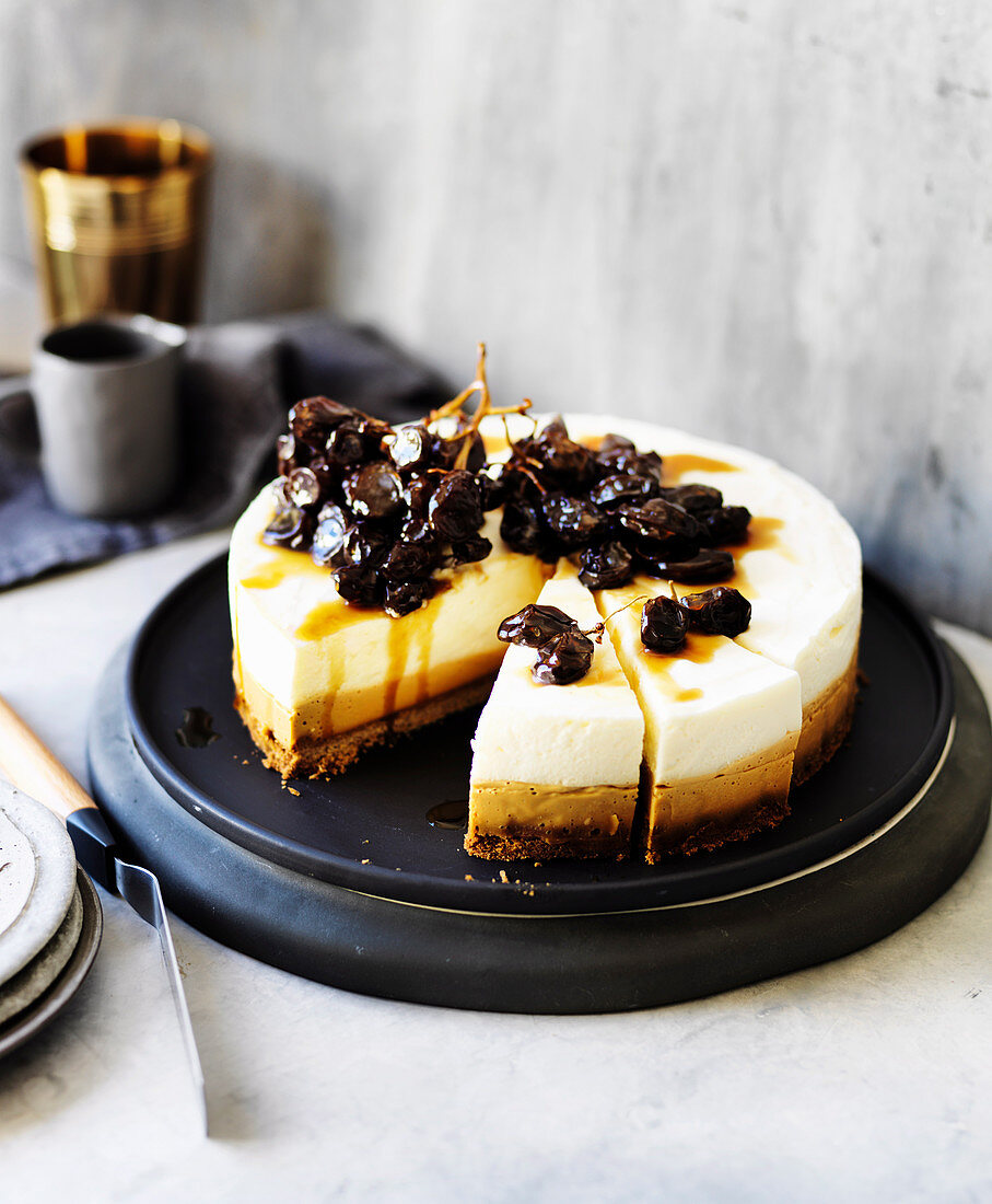 Caramel, Spice and Rum Mousse Cake