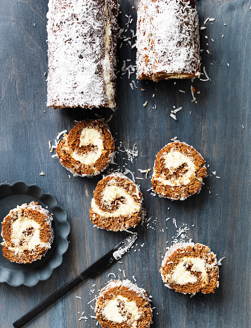 Spiced Golden Syrup Roll with Ermine Frosting