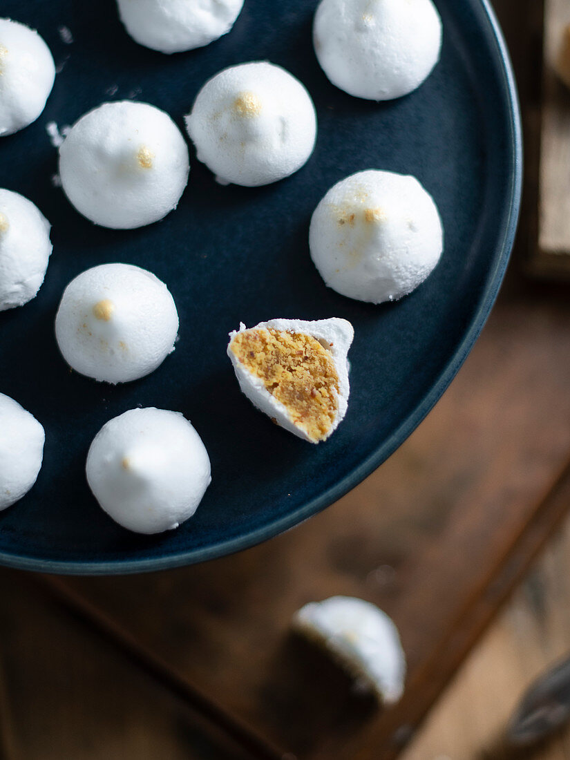 Mlabbes (almond cookies with icing, Tunisia)