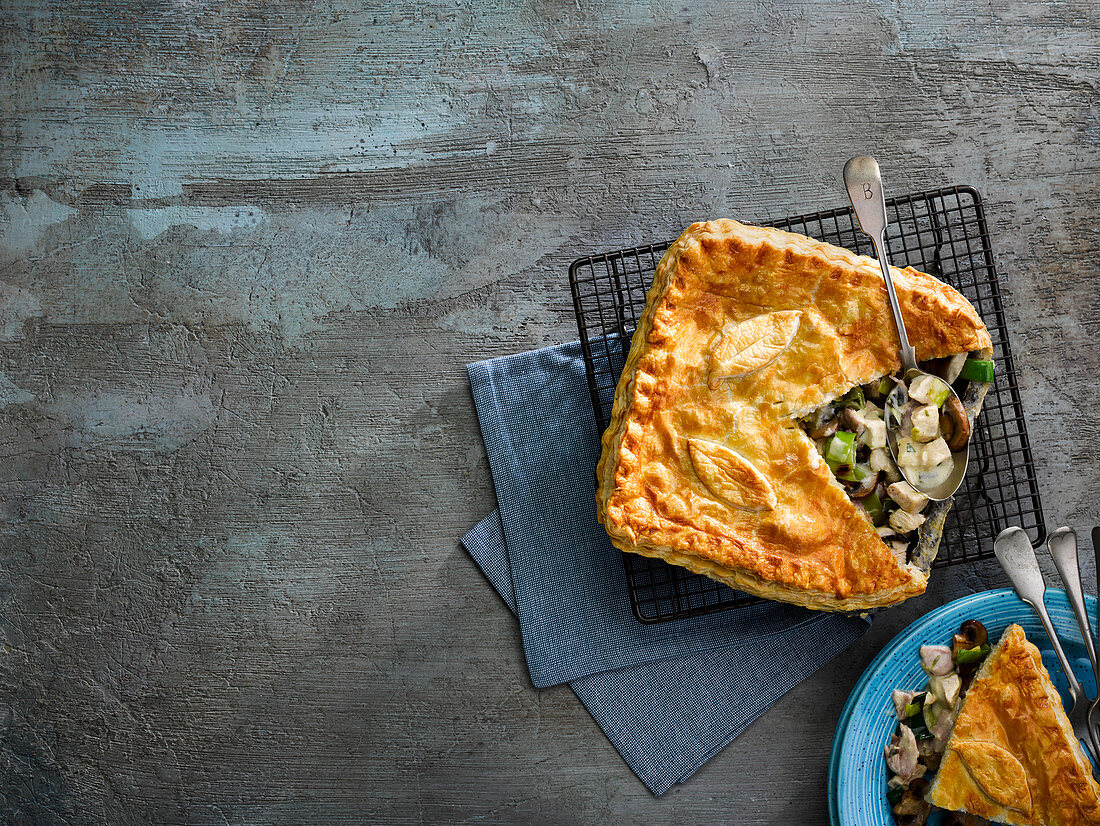 Turkey ham pie from Norfolk (England)