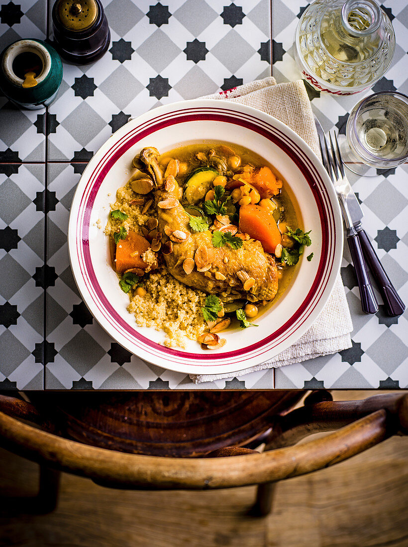 French chicken and vegetable couscous