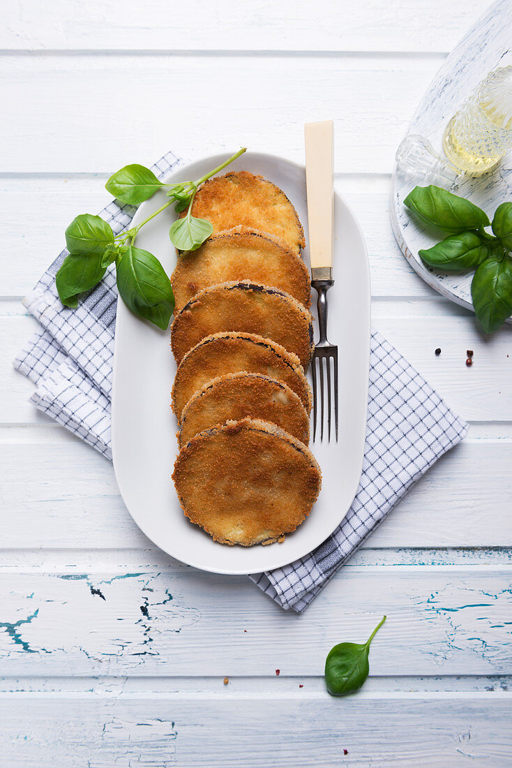 Vegane Auberginen-Schnitzel