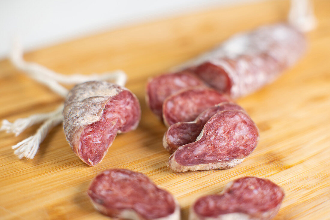 Fuet - traditional pork cut in Catalunya (Spain)