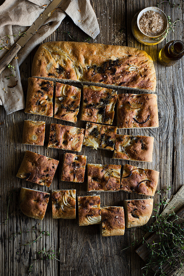 Focaccia mit Thymian