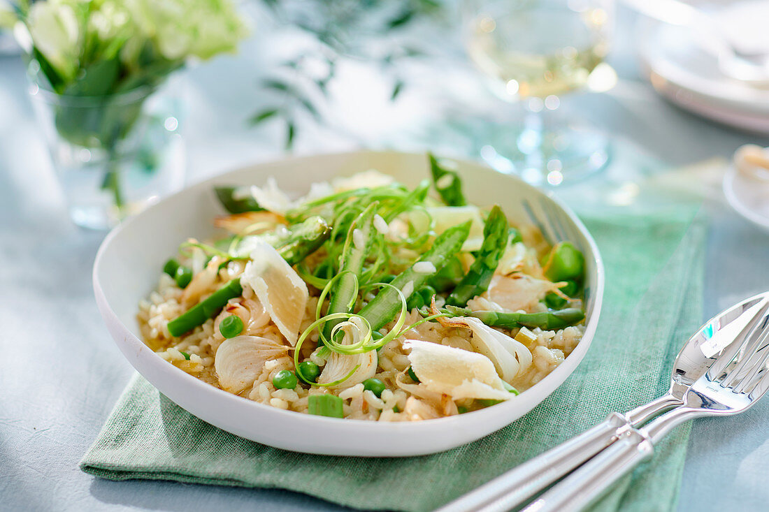 Risotto mit Spargel und Parmesan