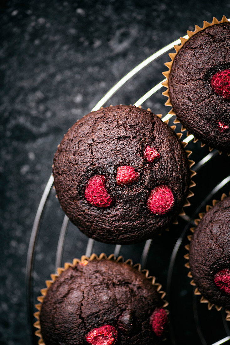 Schokoladen-Himbeer-Muffins