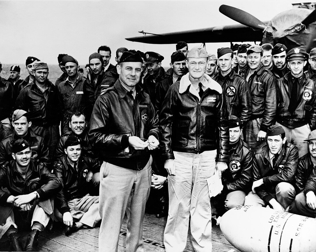 Lt. Col. James Doolittle and air crew, Doolittle Raid, 1942