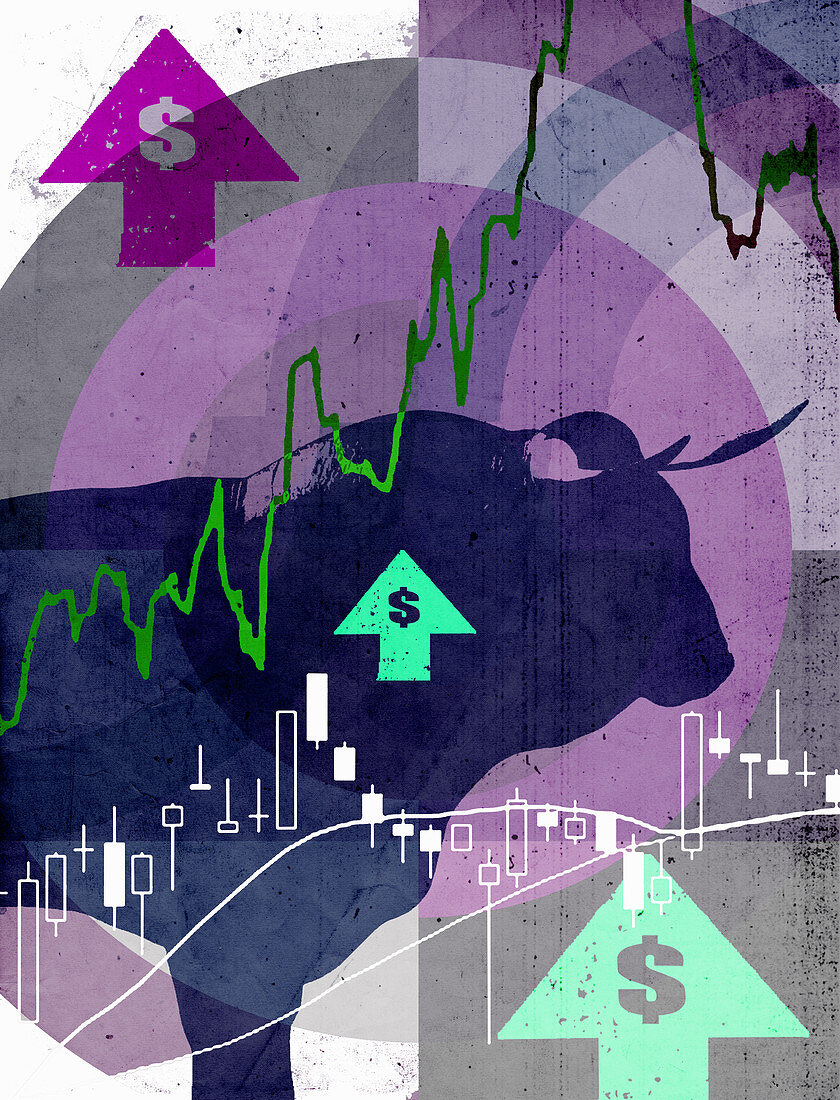 Dollar bull market, illustration