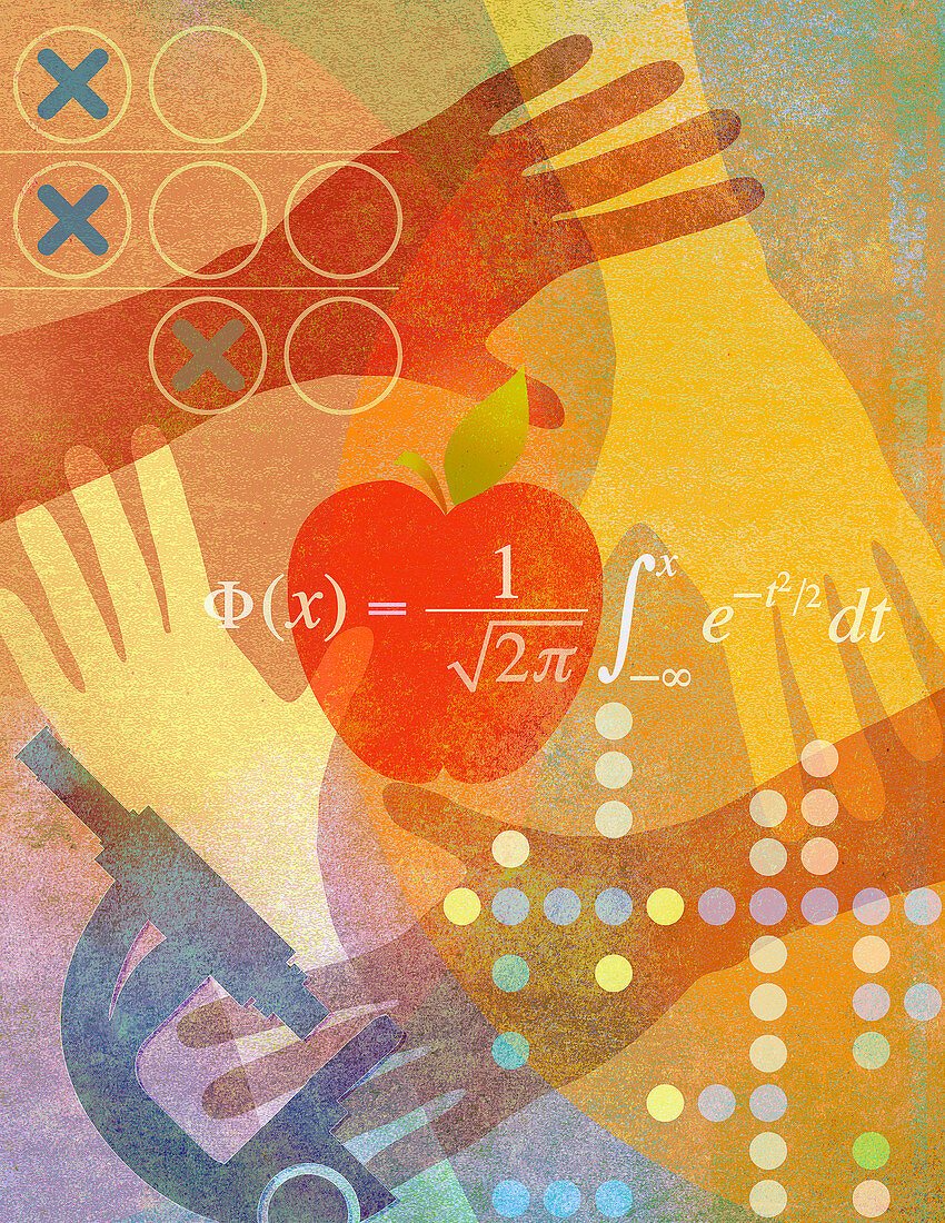 Science and maths education, illustration