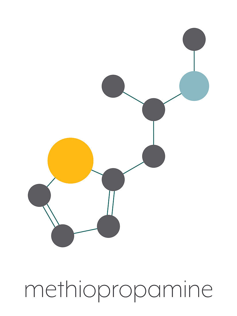 Methiopropamine recreational drug, illustration